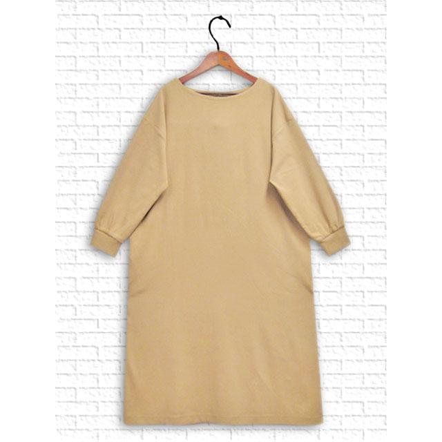 [ノースオブジェクト] サイドボタンスリット入りリップルフライスワンピース f3653CloveR online shop 通販