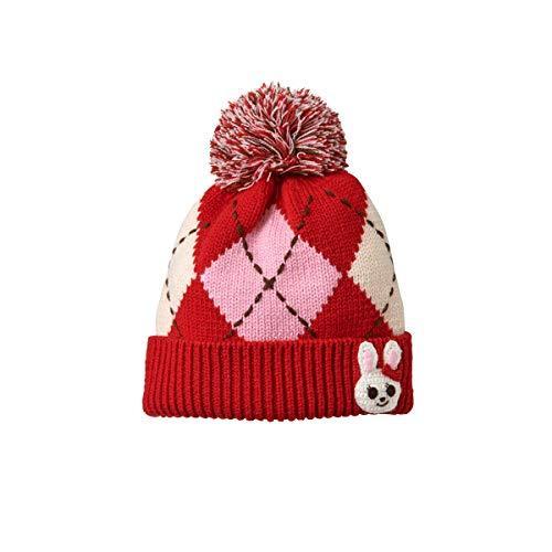 今月限定 特別大特価 ミキハウス Mikihouse フード 13 91 978 女の子 フリー 赤 キッズ子供 ニット帽 アーガイル うさぎ キャラクター 高い品質 Www Htsstlucia Org