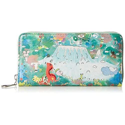 [ツモリチサト] 長財布 ラウンド長財布 カモフラージュサファリ レディース グリーン(07)