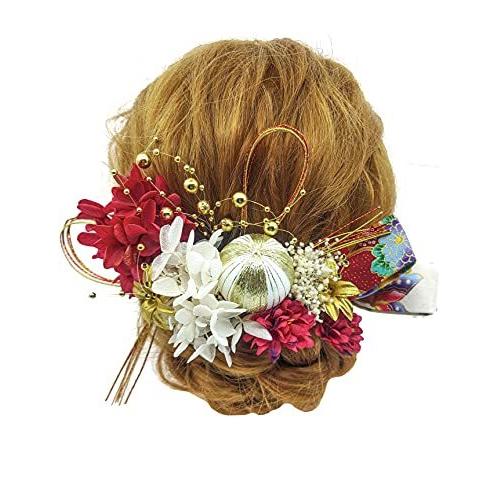 JZOON 髪飾り ドライフラワー 花飾り ヘアアクセサリー ヘアー