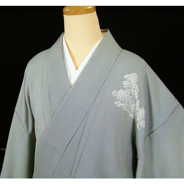 訪問着 未使用 しつけ糸付き 染色落款入り 万筋風景絵柄 適用身長