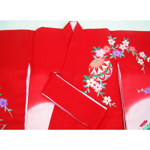 未使用　七五三　お宮参り　しつけ付き 未使用しつけ糸付き お祝い着 宮参り 七五三 子供用着物 女の子用 絵羽