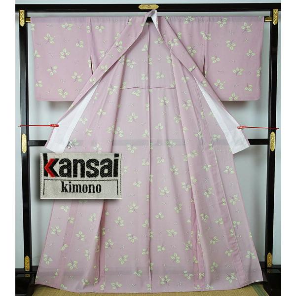 夏物 夏のきもの 山本寛斎 絽小紋 小枝柄 ポリエステル 10708 : きもの 