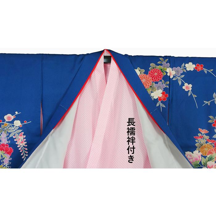 未使用しつけ糸付き お祝い着 宮参り 七五三 子供用着物 女の子用 絵羽 