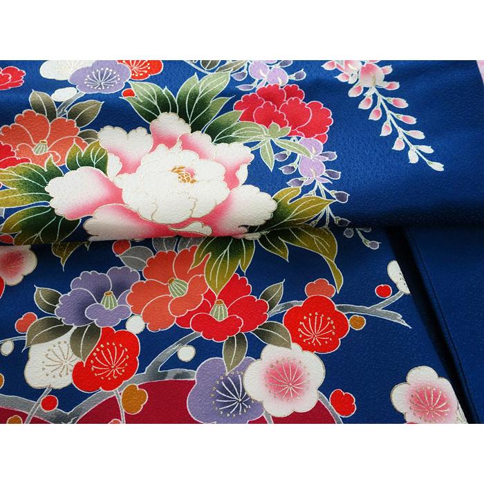 未使用　七五三　お宮参り　しつけ付き 未使用しつけ糸付き お祝い着 宮参り 七五三 子供用着物 女の子用 絵羽