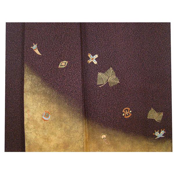 訪問着 豪華塗り金箔 宝尽し刺繍 正絹 6745 : きものあかね - 通販