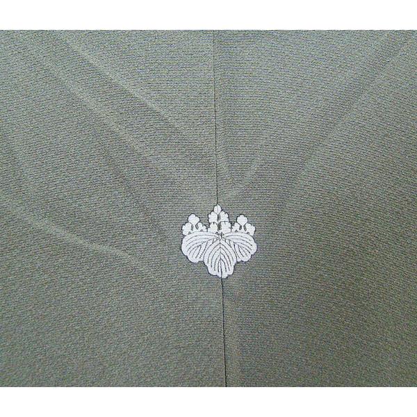 訪問着 群れ飛ぶ鶴 刺繍柄 五三桐紋入り 正絹 7999 : きものあかね 