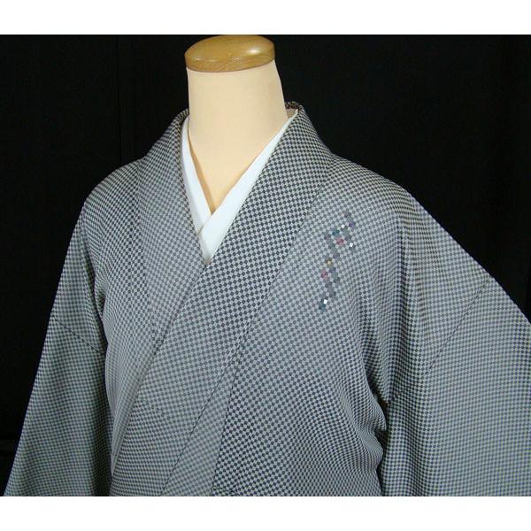 附下げ 小紋 未使用 しつけ糸付き 染色家落款入り Sサイズ 正絹 9732 