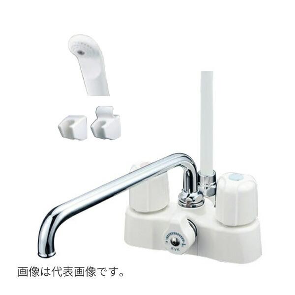 《在庫あり》◆15時迄出荷OK！KVK 水栓金具【KF2008Z】デッキ形2ハンドルシャワー寒冷地仕様220mmパイプ式_1