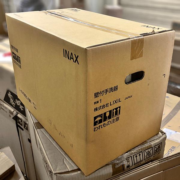 《訳あり・未開梱・梱包破損》◆15時迄出荷OK！INAX/LIXIL【L-A74TW2C/BW1】ピュアホワイト 壁付手洗器 ハイパーキラミック 壁給水・壁排水 水石けん入れタイプ | INAX | 03