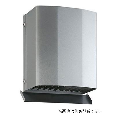 バクマ工業角・深型フード付換気口 下部開放タイプ 防火ダンパー付 シルバーメタリックライト〔HI〕