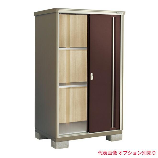 ●u.イナバ物置/稲葉製作所 二重構造収納庫【KMW-119E】CB クラシックブラウン KMW ナイソーシスター 全面棚タイプ 基礎ブロック別途 注2週