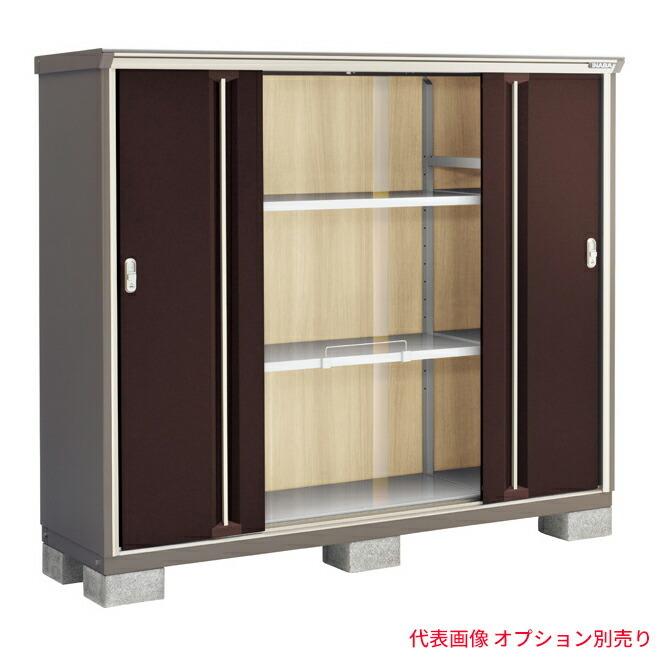 ●u.イナバ物置/稲葉製作所 二重構造収納庫【KMW-196D】CB クラシックブラウン KMW ナイソーシスター 全面棚タイプ 基礎ブロック別途 注2週