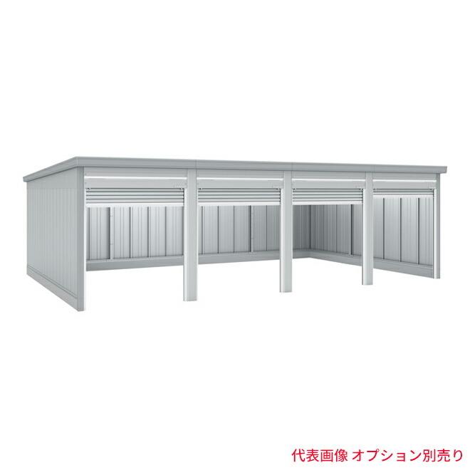 「追加棟のみの購入は不可」 ###u.イナバ物置/稲葉製作所 ガレージ【GRN-2142SL】CS クールシルバー GRN ガレーディア 一般型 高基礎 追加棟 注2週