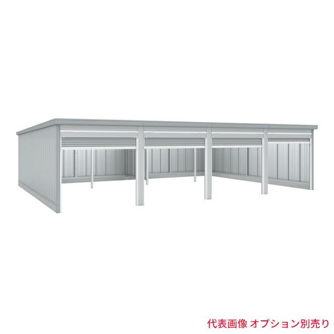 「追加棟のみの購入は不可」 ●u.イナバ物置/稲葉製作所 ガレージ【GRN-2657SL】CS クールシルバー GRN ガレーディア 豪雪地型 追加棟 注2週