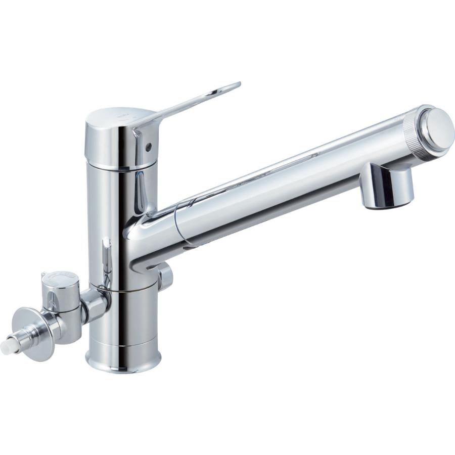 LIXIL/INAXSF-HB442SYXBVキッチンシャワー付シングル混合水栓 LIXIL INAX クロマーレ キッチンシャワー付シングルレバー混合水