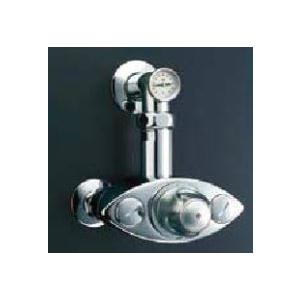 ▽INAX/LIXIL 水栓金具大型サーモスタット付バルブ (R1 1/4×R1) 温度計付 パブリック向け〔IE〕