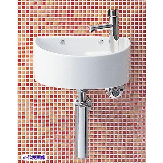 INAX/LIXIL【YAWL-33(B)】狭小手洗器 手洗タイプ（丸形） アクアセラミック 壁排水（ボトルトラップ） 壁給水 一般地・寒冷地共用〔HC〕