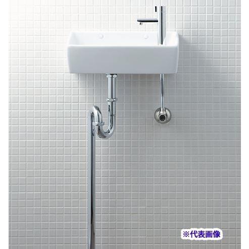 INAX/LIXIL【YL-A35HA】狭小手洗器 手洗タイプ（角形） アクアセラミック 床排水（Sトラップ） 壁給水 一般地・寒冷地共用〔HC〕