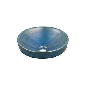 未使用品　カクダイ 493-012-CB 丸型手洗器 孔雀 洗面器 カクダイ（KAKUDAI） ○カクダイ【493-012-CB】丸型手洗器//孔雀〔GB