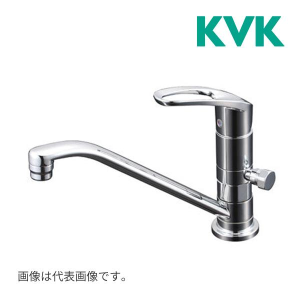 KVK 水栓金具【KM5011UTTN】取付穴兼用型・シングルレバー式混合栓〔HB〕