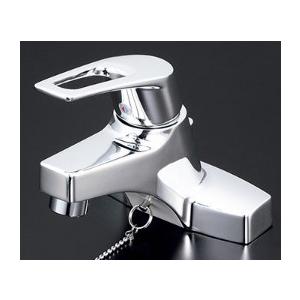 KVK 水栓金具【KM7014ZTA】洗面用シングルレバー式混合栓・ゴム栓式(寒冷地)〔HB〕