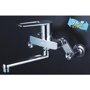 KVK 水栓金具【MSK110KZRJT】シングルレバー式混合栓 寒冷地用〔HB〕