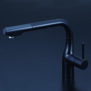 KVK 水栓金具【KM6101ECM5】シングルレバー式シャワー付混合栓 吐水口回転規制160° 一般地用〔HB〕