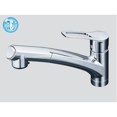KVK 水栓金具【KM5021ZTHS】シングルシャワー付混合栓 撥水シングル 