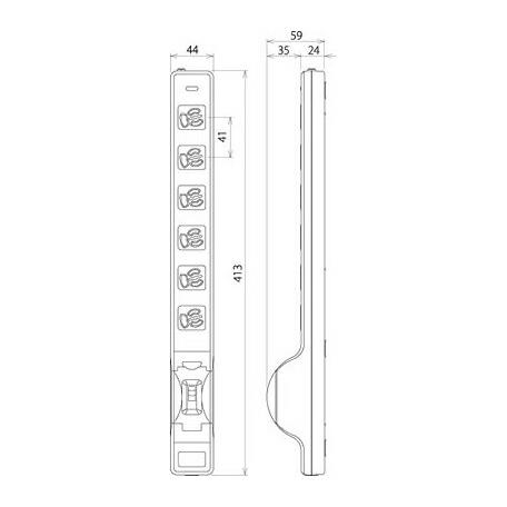 ###Я明工社 【MR7635NT5】20A漏電ブレーカ付OA用抜け止め接地タップ(6個口) コード5m 受注生産｜clover8888｜02