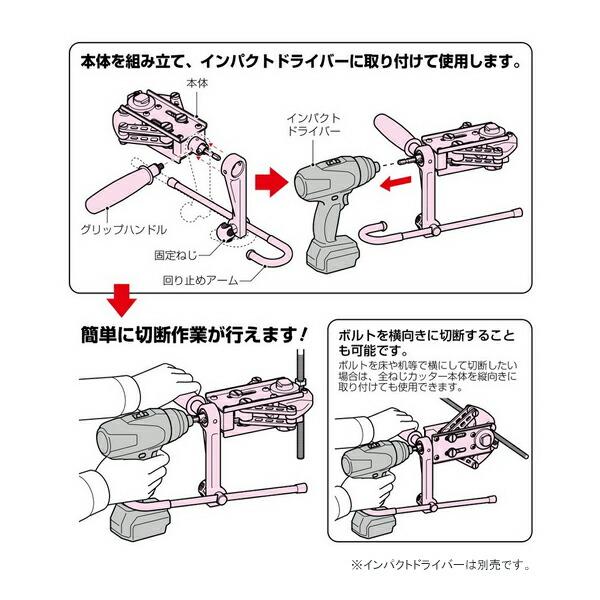 未来工業 【MC-BA3】全ねじカッター (インパクトドライバー用 W3 未来工業 【MC-BA3】全ねじカッター (インパクトドライバー用 W3