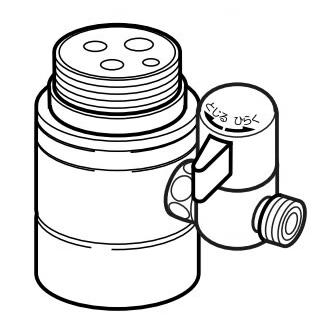 ナニワ製作所 【NSP-SMC7】浄水器・食器洗い乾燥機用分岐水栓 シングル