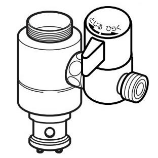 24時間以内発送　新品未使用【NSP-SXP8】分岐水栓(ナニワ製作所) ナニワ製作所 【NSP-SXH7】浄水器・食器洗い乾燥機用分岐水栓 シングル