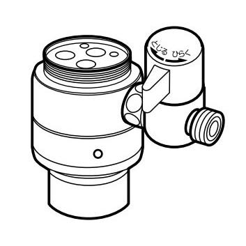 ナニワ製作所 【NSP-SPC8】浄水器・食器洗い乾燥機用分岐水栓 シングル