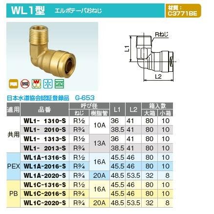 オンダ製作所【WL1-2013-S】ダブルロックジョイント WL1型 オンダ製作所【WL1-2013-S】ダブルロックジョイント WL1型