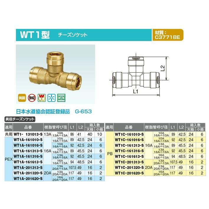 オンダ製作所【WT1A-161316-S】ダブルロックジョイント WT1型 異 オンダ製作所【WT1A-161316-S】ダブルロックジョイント WT1型 異