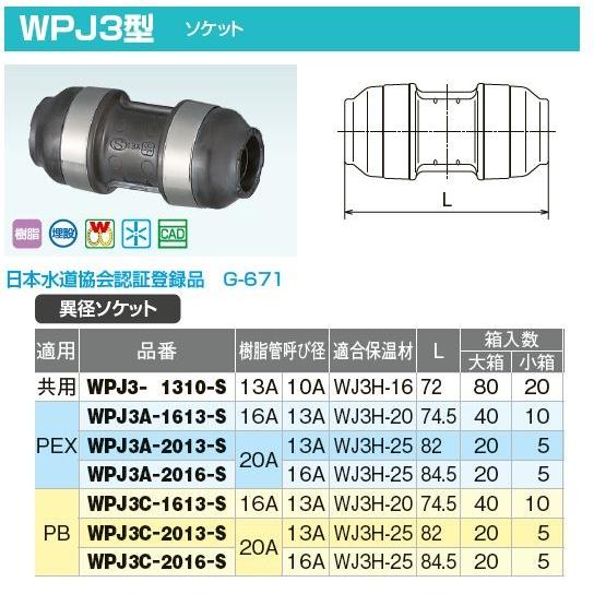 オンダ製作所【WPJ3A-2013-S】ダブルロックジョイントP WPJ3型 異径 