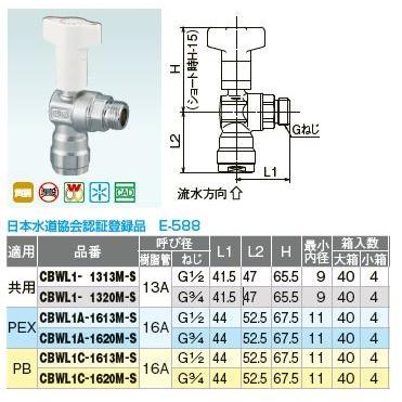 オンダ製作所【CBWL1-1313M-S】ダブルロックバルブ CBWL1型 逆止 オンダ製作所【CBWL1-1313M-S】ダブルロックバルブ CBWL1型 逆止