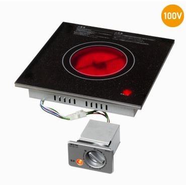 三化工業【SRH-BR113A】1口ラジエントヒーター  ブラック 100V〔▽〕 三化工業 三化工業【SRH-BR113A】1口ラジエントヒーター ブラック 100V