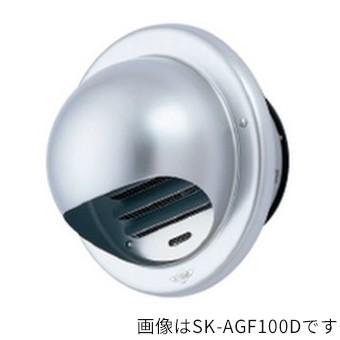 ####u.神栄ホームクリエイト換気口部品 丸型フード付ガラリ(防火ダンパー付) ステンレス網付 アルミ シルバー