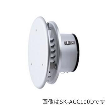 ####u.神栄ホームクリエイト換気口部品 丸型防風付ガラリ(防火ダンパー付) ステンレス網付 アルミ シルバー