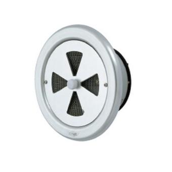 ####u.神栄ホームクリエイト換気口部品 丸型レジスター(防火ダンパー付) ステンレス網付 アルミ シルバー