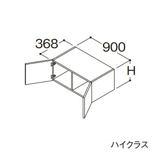 TOTO ○TOTO 【LWFS090ANA1】リモデル用ウォールキャビネット ハイ 