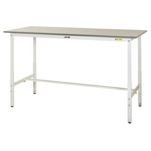 ●u.ヤマキン/山金工業【SUPAH-1275-WW】ワークテーブル 150シリーズ 高さ調整タイプ H900mm〜H1200mm 基本形 組立式