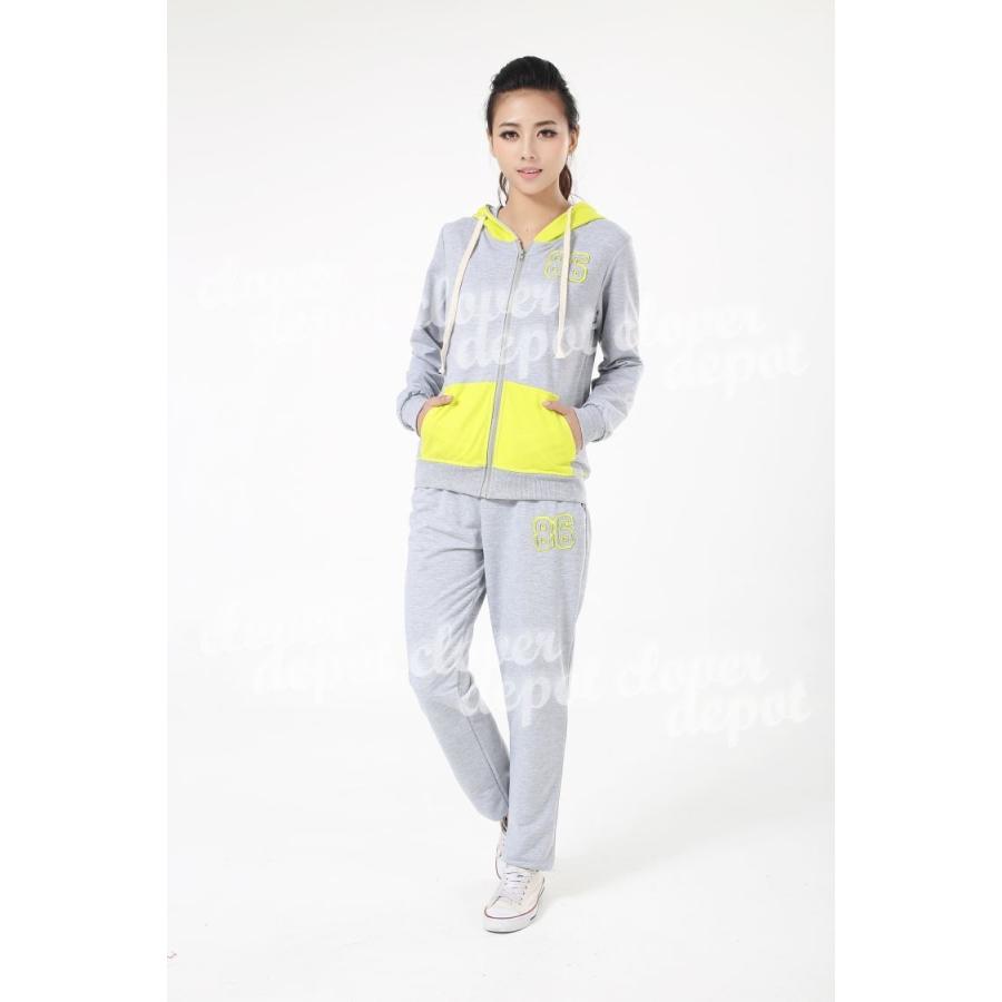 クーポンで半額 スウェット セットアップ レディース おしゃれ スウェットパンツ 上下セット 長袖 春秋 ロングパンツ フード付 パーカー ルームウェア ジャージ A Clover Depot 通販 Yahoo ショッピング