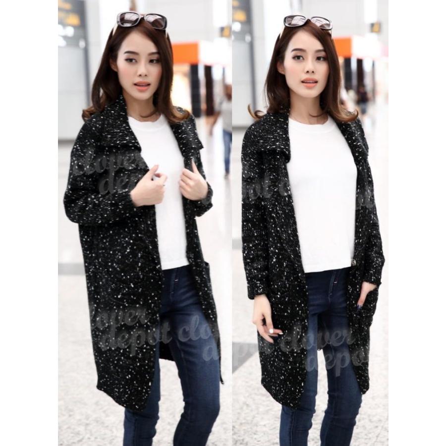 カーディガン レディース オフィス 厚手 お洒落 シンプル 無地 冷房