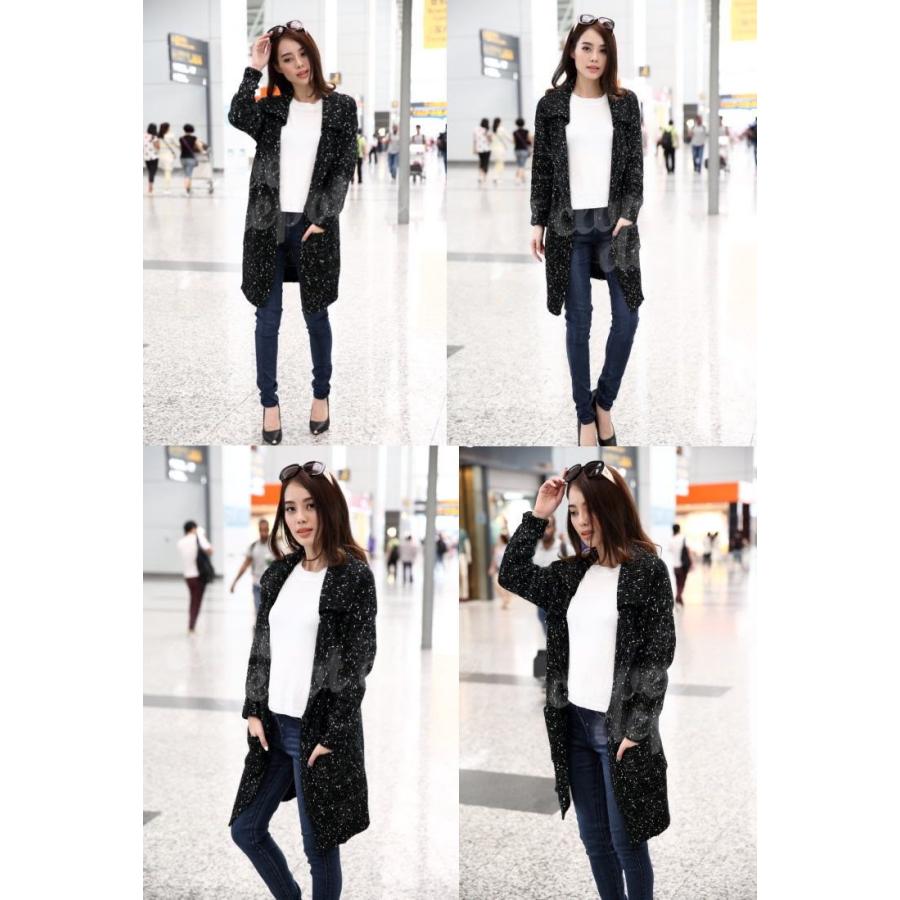 カーディガン レディース オフィス 厚手 お洒落 シンプル 無地 冷房