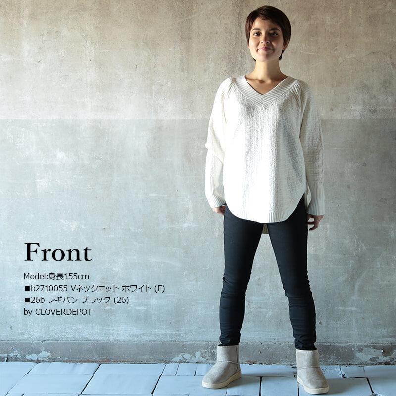 レディース ニット Vネック Vネックセーター レディースvネック ニット トップス レディース 秋冬 リブニット オーバーサイズ スリット入 ニットセーター B Clover Depot 通販 Yahoo ショッピング