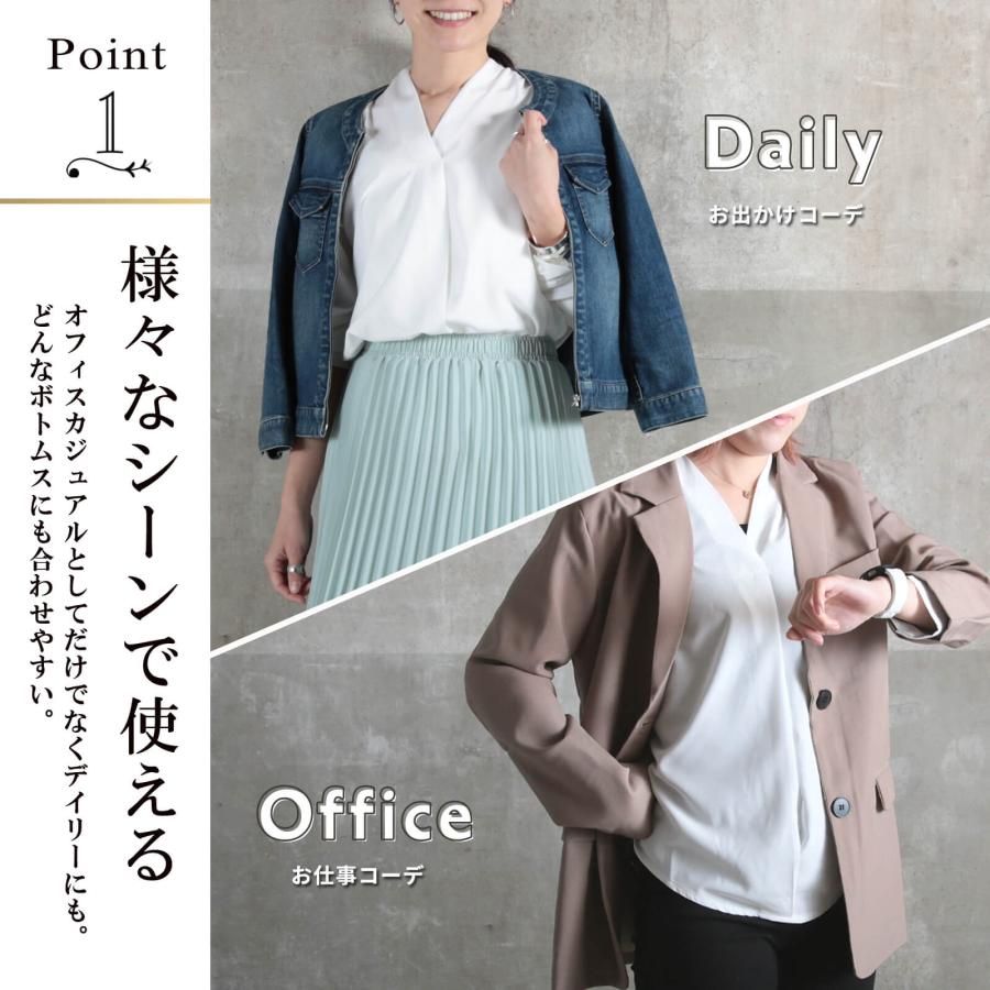 シフォン シャツ 長袖 Vネック ブラウス レディース トップス シフォン シャツ 長袖 Vネック ブラウス レディース トップス