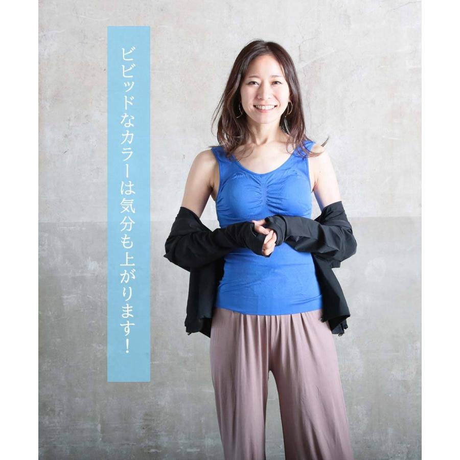 タンクトップ レディース おしゃれ インナー ノースリーブ チラ見せ